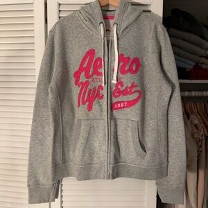 Aéropostale 1987 Full-Zip Hoodie | Cotton Blend Fleece | XL